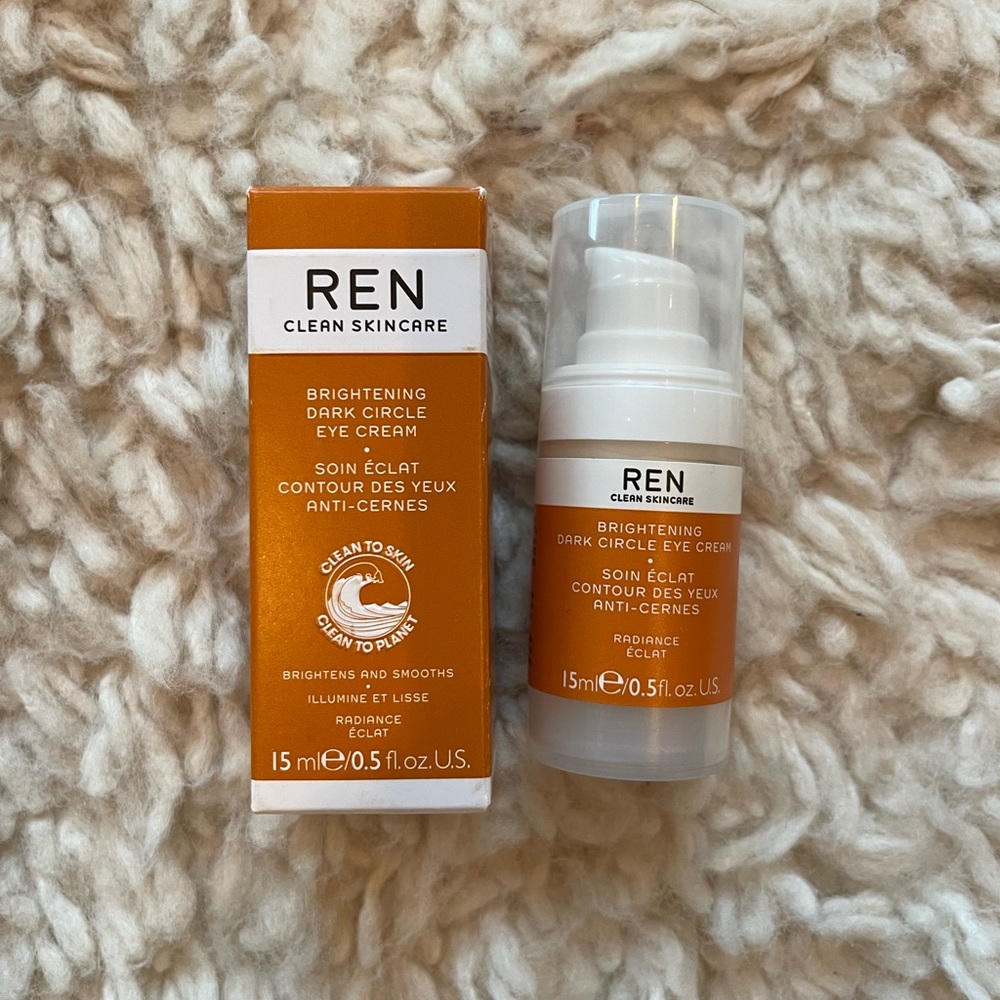 NIB REN brightening dark circle eye cream
